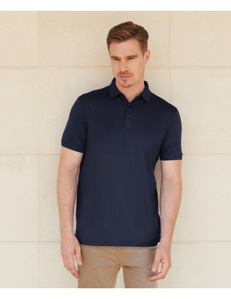 HEN-H460-Mens Slim Fit Stretch Polo Shirt + Wicking Finish