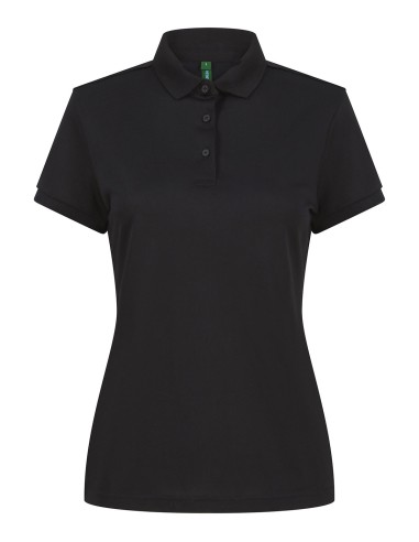 HEN-H466-Polo en polyester recyclé femme