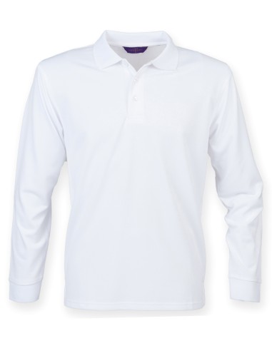 HEN-H478-Polo à manches longues Coolplus® pour homme