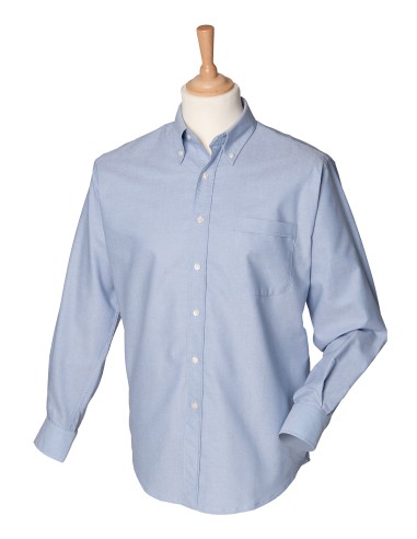 HEN-H510-Mens Classic Long Sleeved Oxford Shirt