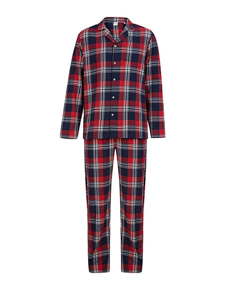 S-SF074-Mens Tartan Lounge Set