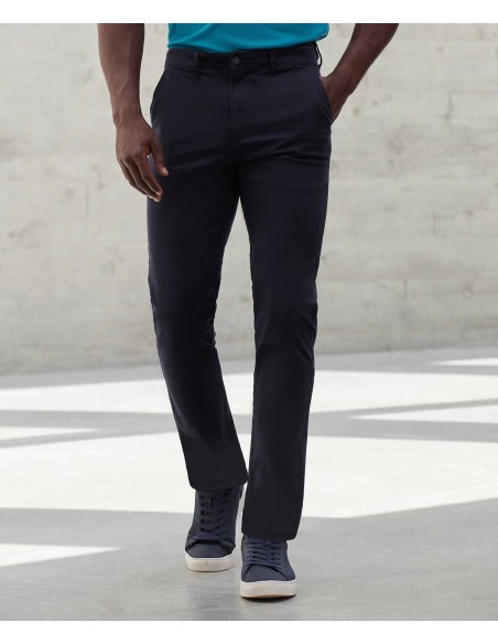 HEN-H650-Mens Stretch Chino with Flex Waistband