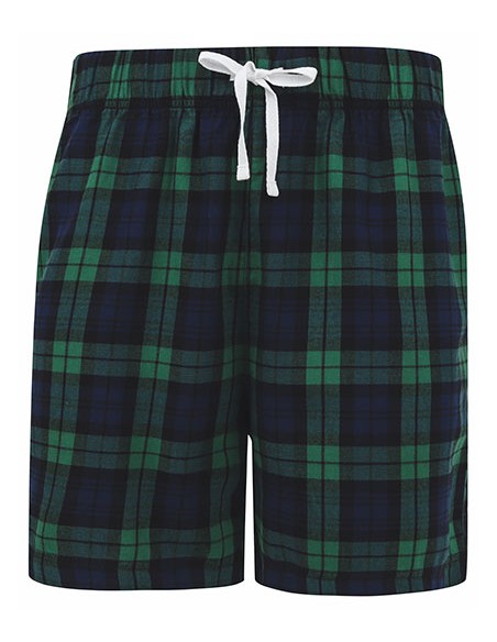 S-SF082-Mens Tartan Lounge Shorts