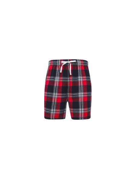 S-SF082-Mens Tartan Lounge Shorts