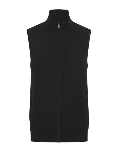 HEN-H711-Gilet sans manches à zip intégral