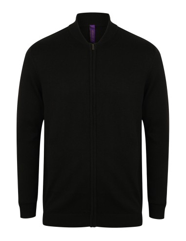 HEN-H718-Unisex Zip Through Cardigan