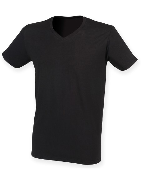 S-SF122-Mens Feel Good Stretch V-Neck T