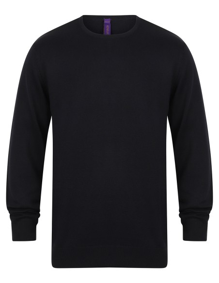 HEN-H725-Mens Lightweight Crew Neck Jumper
