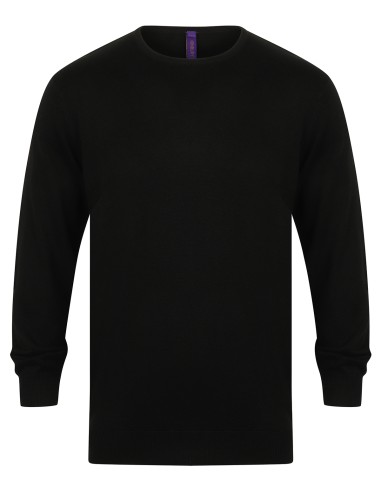 HEN-H725-Mens Lightweight Crew Neck Jumper