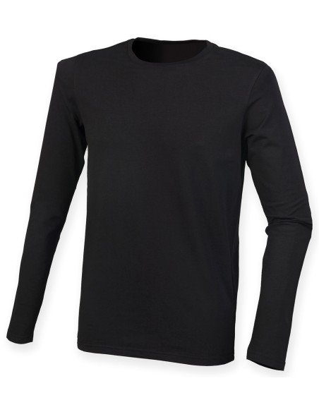 S-SF124-Mens Feel Good Long Sleeved Stretch T