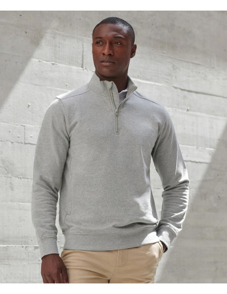 HEN-H842-Unisex Sustainable 1/4 Zip Sweatshirt