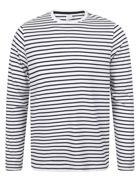 S-SF204-Unisex Long Sleeved Striped T