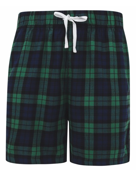S-SFM82-Short de sport tartan pour hommes