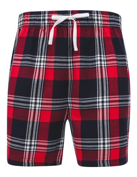 S-SFM82-Short de sport tartan pour hommes