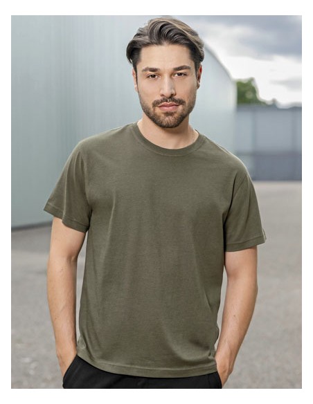 HRM-103-Mens Organic Heavy Luxury Roundneck Tees