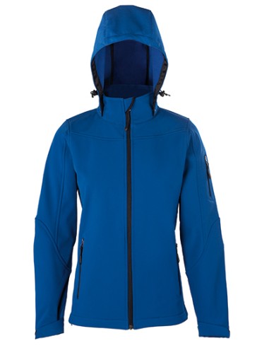 HRM-1102-Womens Hooded Soft-Shell Jacket