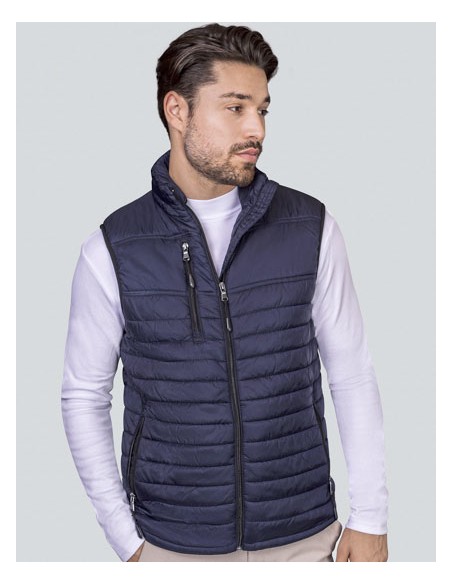 HRM-1301-Mens Hooded Performance Body Warmer