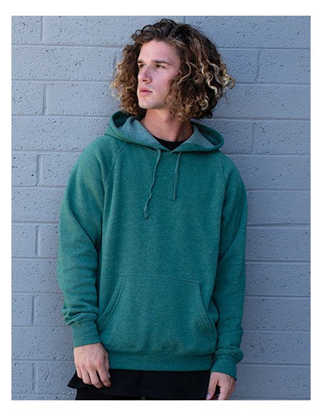 IND-PRM33SBP-Unisex Midweight Special Blend Raglan Hooded Pullover
