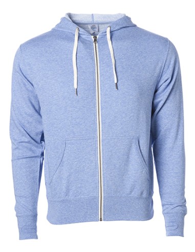 IND-PRM90HTZ-Unisex Midweight French Terry Zip Hood