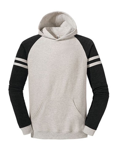 JER-0S97CR0-Nublend® Varsity Colour-Block Hooded Sweatshirt