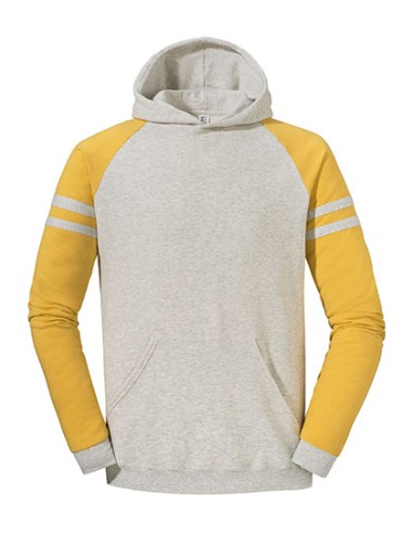 JER-0S97CR0-Nublend® Varsity Colour-Block Hooded Sweatshirt