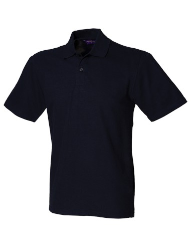 HEN-H305-Mens Stretch Piqué Polo Shirt