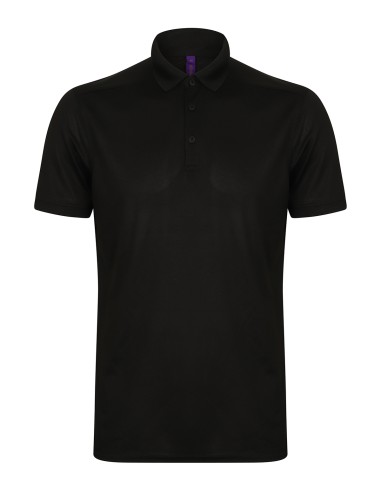 HEN-H460-Mens Slim Fit Stretch Polo Shirt + Wicking Finish