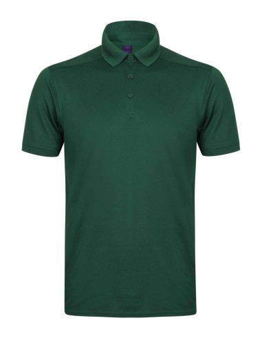 HEN-H460-Mens Slim Fit Stretch Polo Shirt + Wicking Finish