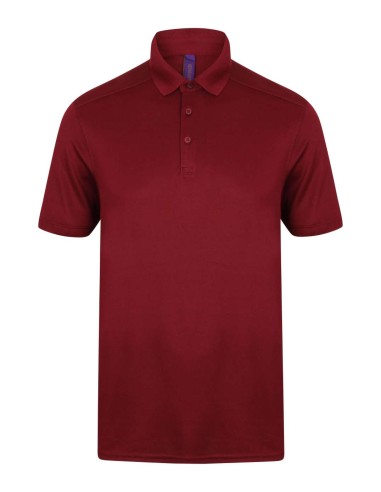 HEN-H460-Mens Slim Fit Stretch Polo Shirt + Wicking Finish