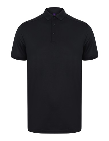 HEN-H460-Mens Slim Fit Stretch Polo Shirt + Wicking Finish