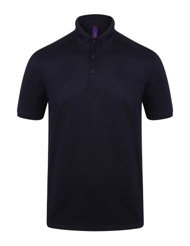 HEN-H460-Mens Slim Fit Stretch Polo Shirt + Wicking Finish