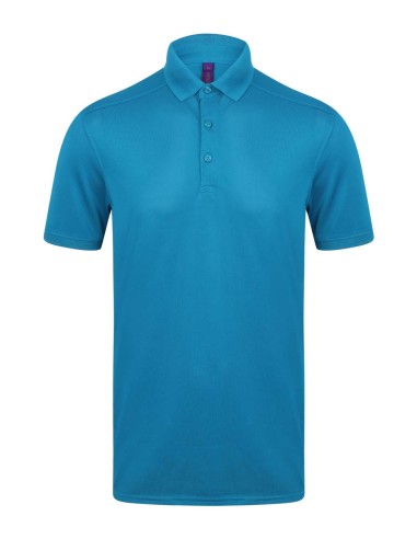 HEN-H460-Mens Slim Fit Stretch Polo Shirt + Wicking Finish