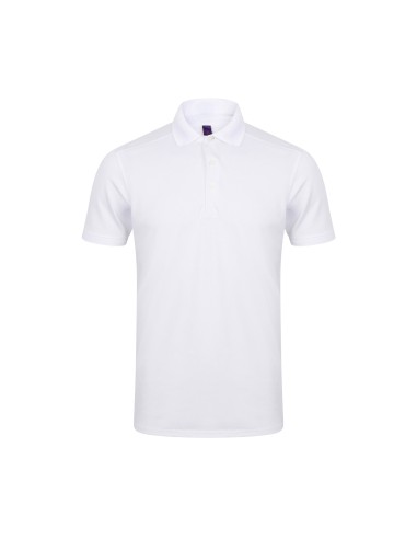 HEN-H460-Mens Slim Fit Stretch Polo Shirt + Wicking Finish
