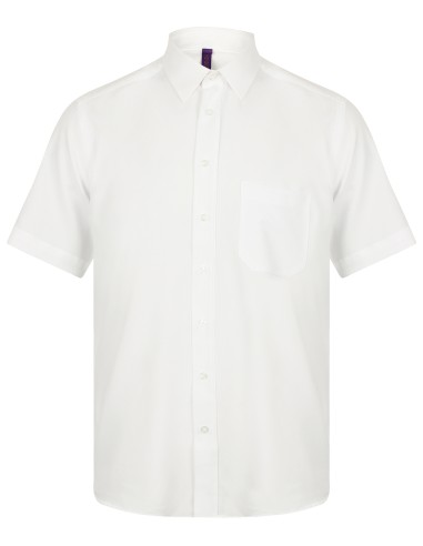 HEN-H595-Mens Wicking Short Sleeve Shirt