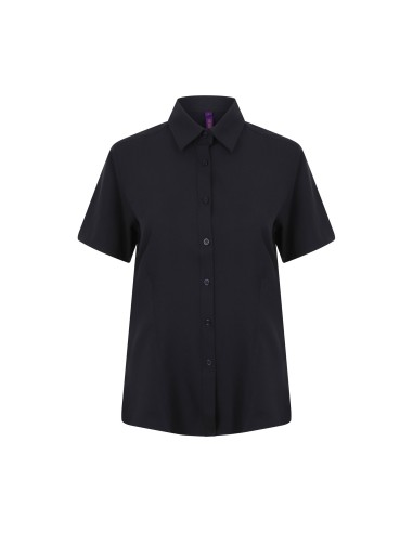 HEN-H596-Ladies Wicking Short Sleeve Shirt