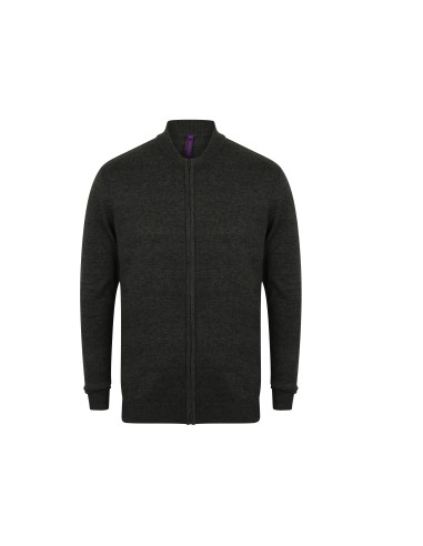 HEN-H718-Unisex Zip Through Cardigan