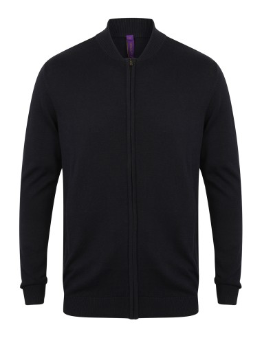 HEN-H718-Unisex Zip Through Cardigan