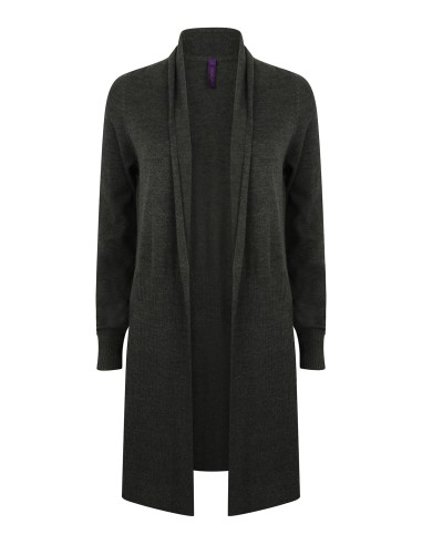 HEN-H719-Ladies Longline Open Cardigan