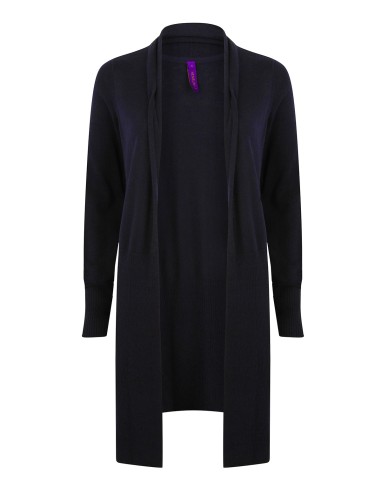 HEN-H719-Ladies Longline Open Cardigan