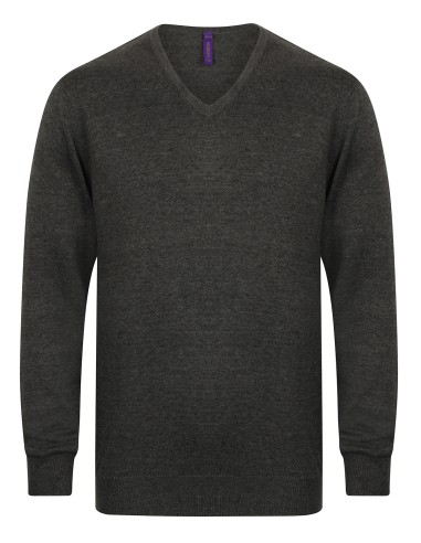 HEN-H720-Mens Lightweight V-Neck Jumper