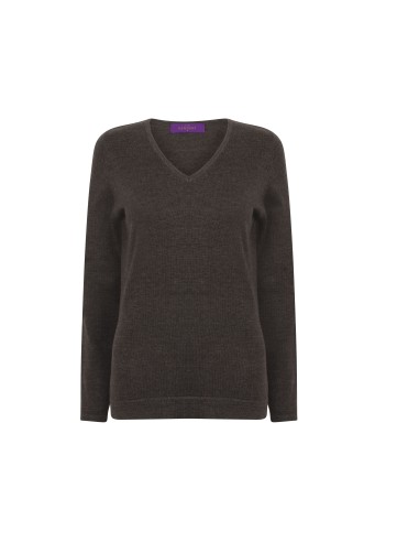 HEN-H721-Ladies Lightweight V-Neck Jumper
