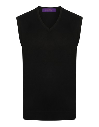 HEN-H724-Mens Lightweight Sleeveless V-Neck Jumper