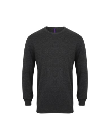 HEN-H725-Mens Lightweight Crew Neck Jumper