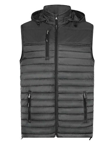 HRM-1301-Mens Hooded Performance Body Warmer