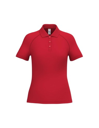 IDE-IB201-LADIES' BASIC POLYESTER POLO SHIRT