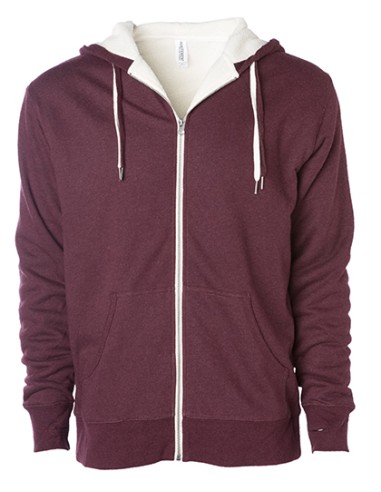 IND-EXP90SHZ-Unisex Sherpa Lined Zip Hooded Jacket