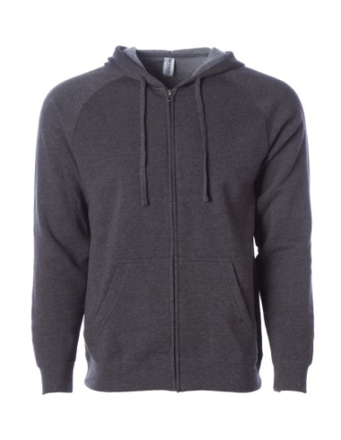 IND-PRM33SBZ-Unisex Midweight Special Blend Raglan Zip Hood