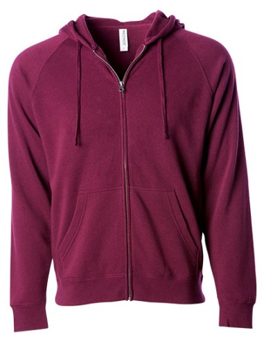 IND-PRM33SBZ-Unisex Midweight Special Blend Raglan Zip Hood