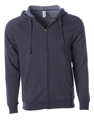 IND-PRM33SBZ-Unisex Midweight Special Blend Raglan Zip Hood