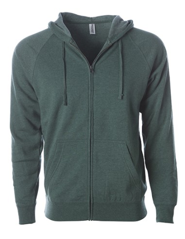 IND-PRM33SBZ-Unisex Midweight Special Blend Raglan Zip Hood